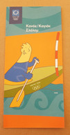 Athens 2004 Olympic Games, Canoe Kayak Slalom Racing Leaflet With Mascot In Greek Language - Uniformes Recordatorios & Misc