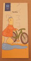 Athens 2004 Olympic Games, Triathlon Leaflet With Mascot In Greek Language - Bekleidung, Souvenirs Und Sonstige
