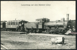 Collection JH Renaud - REPRODUCTION CPA "Lazarettzug Auf Dem Bahnhof Cirey" (Train Hôpital) - Voir 2 Scans Larges - Cirey Sur Vezouze