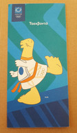 Athens 2004 Olympic Games, Taekwondo Leaflet With Mascot In Greek Language - Bekleidung, Souvenirs Und Sonstige