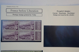 BE7 GUYANNE  FRANCE   BEAU BLOC 1F N°172+BELLE GOMME +  FRANCE BEFORE LIBERATION  +TABS +INTERESSANT - Unused Stamps