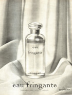 PUB PARFUM ( EAU FRINGANTE )  De "  D'ORSAY  "  1970 ( 3 ) - Unclassified