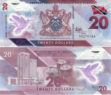 TRINIDAD & TOBAGO       20 Dollars       P-W63       2020       UNC - Trinidad & Tobago