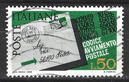 ITALIE. N°980 De 1968 Oblitéré. Code Postal. - Codice Postale