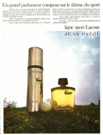 PUB PARFUM   De "  EAU DE SPORT LACOSTE  "  De " JEAN PATOU "  1973 ( 2 ) - Unclassified