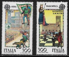 ITALIA - EUROPA - AÑO 1981 - Nº CATALOGO  YVERT 1480-81  - NUEVO SIN GOMA - 1981-90: Storia Postale