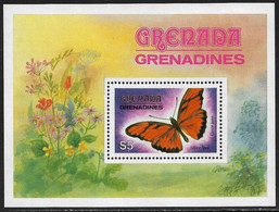 GRANADINAS - MARIPOSAS - AÑO 1982 - Nº CATALOGO  YVERT 0063 HOJA - NUEVO - St.Vincent & Grenadines