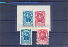 BL17 + Nr. 581A/582A Postgaaf ** MNH  Prachtig - Blocks & Sheetlets 1924-1960