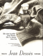 PUB PARFUM  ( CELUI ) De "  JEAN DESSES  "  1973 ( 2 ) - Non Classés