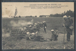 CPA MILITARIA - Peloton D'infanterie D'avant-garde - Manoeuvres