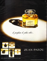 PUB PARFUM  "  JOY "  De " JEAN PATOU "  1972   ( 2 ) - Unclassified