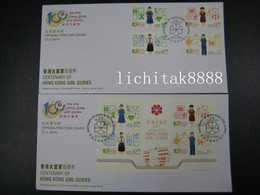 China Hong Kong 2016  Centenary Of Hong Kong Girl Guides Stamp And MS FDC - FDC