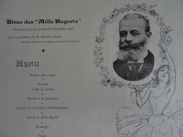 Revue Le Courrier Français 1897 Willette Menu Des 1000 Regrets Georges Boyer Cheret Jules Grun - Magazines - Before 1900