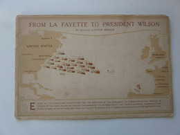 BROCHURE MILITARIA - FROM LA FAYETTE TO PRESIDENT WILSON - Andere Armeen