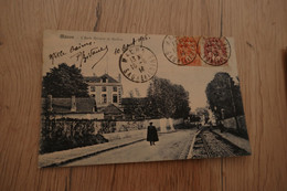 CPA 71 Saône Et Loire  Macon L'école Normale De Garçons Lignes De Chemin De Fer Tram - Macon