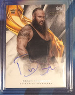 2019 TOPPS Undisputed 011/199 BRAUN STROWMAN Autograph Signed Trading Card WWE Wrestling - Tarjetas