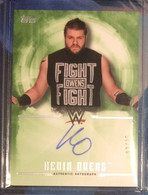 2017 TOPPS Undisputed 03/25 KEVIN OWENS Green Autograph Signed Trading Card WWE Wrestling - Trading Cards