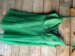 Robe  Verte Vintage Nylon à Detourner - Other & Unclassified