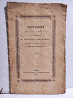 Italy PROLUSIONE 26 Febbraio 1842 DottorSILVESTRO CENTOFANTI Università Di Pisa. Wagner Editore - Libri Antichi