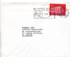 MONACO SEUL SUR LETTRE POUR LA FRANCE 1970 - Briefe U. Dokumente