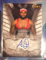 2016 TOPPS NXT ANGELO DAWKINS 29/99 Autograph Signed Trading Card WWE Wrestling - Tarjetas