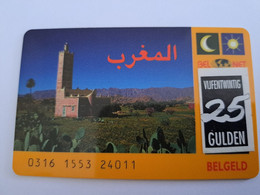 NETHERLANDS   FL 25,- COUNTRY  ARABIAN  /BEL NET  / THICK CARD  / OLDER CARD    PREPAID  Nice Used  ** 11170** - Cartes GSM, Prépayées Et Recharges