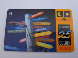 NETHERLANDS  HFL 25 ,- COUNTRY SIGNS/ LETTER H  / OLDER CARD    PREPAID  Nice Used  ** 11177** - [3] Sim Cards, Prepaid & Refills