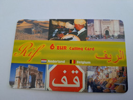 NETHERLANDS  € 6,- RIF DIFFERENT ITEMS     / OLDER CARD    PREPAID  Nice Used  ** 11187** - GSM-Kaarten, Bijvulling & Vooraf Betaalde