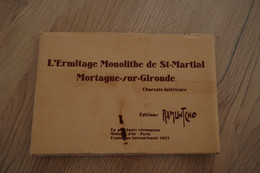 Carnet 10 CPA 17 Charente Maritime  L'Ermitage Monolithe De St Martial Mortagne Sur Gironde Adhérences Sur Pochette 1 - Otros & Sin Clasificación
