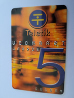 NETHERLANDS  HFL 5,-  TELETIK WEBKAART      / OLDER CARD    PREPAID  Nice Used  ** 11191** - [3] Tarjetas Móvil, Prepagadas Y Recargos