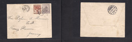 Haiti. 1895 (4 March) Port Prince - Germany, Hannover (22 March) Multifkd Env, Palma Issue, Tied Cds. VF. - Haïti