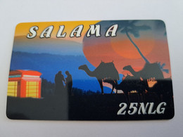 NETHERLANDS  HFL 25,- /SALAMA PHONEBOOTH/CAMELS   / OLDER CARD    PREPAID  Nice Used  ** 11198** - Cartes GSM, Prépayées Et Recharges
