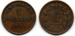 Bayern Pfennig 1865 TTB - Small Coins & Other Subdivisions