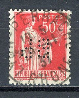 FRANCE - TYPE PAIX - N° Yvert 283e Obli. PERFORÉ "BP" - Used Stamps