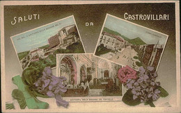 CASTROVILLARI ( COSENZA ) SALUTI / VEDUTINE - CORSO GARBALDI + SANTUARIO DELLA MADONNA DEL CAST. - 1930s (11881) - Cosenza