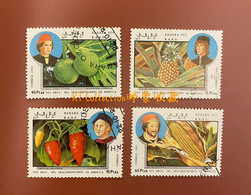 Sahara 1991 Plants Vegetables Fruits Peppers Pineapples Corns Nature Plant Vegetable Fruit Pepper Pineappl Stamps USED - Vegetables