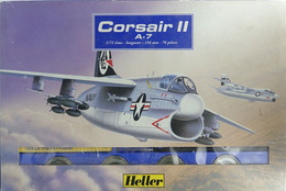 Vintage MODEL KIT : Heller 60329 Corsair II 2 A-7 1980's MINT IN BOX , Vintage - Figurines