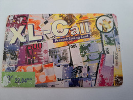 NETHERLANDS  HFL 10,-  XL-CALL  /BANKNOTES(USER MARKS VISIBLE !!! )     / OLDER CARD    PREPAID  Nice Used  ** 11214** - [3] Sim Cards, Prepaid & Refills