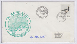 Norway Trondheim-Kirkenes " Hating Project M/s Narvikv"  Cover Ca Trondheim-Kirkenes 10.12.1983 (NI225A) - Storia Postale