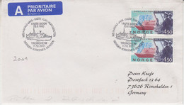 Norway Trondheim "M/S Harald Jarl - Siste Turi Hurtigruten" " Cover Ca Trondheim 11.10.2001 (NI226) - Brieven En Documenten