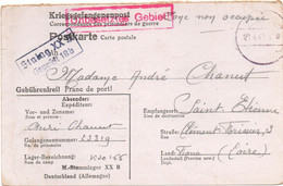 1942 - KRIESGEFANGENENPOST / CORRESPONDANCE DES PRISONNIERS DE GUERRE WW2 Pour SAINT ETIENNE (LOIRE) - Guerre De 1939-45