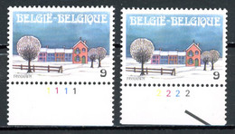 BE  2307  XX   ---- Noël Et Nouvel An   --  N° De Planche 1 Et 2 - 1981-1990