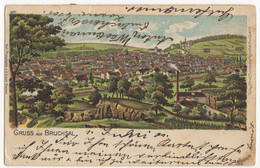 GRUSS Aus BRUCHSAL - Litho - Bruchsal