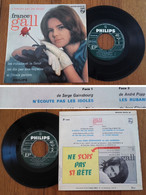 RARE French EP 45t RPM BIEM (7") FRANCE GALL (Serge Gainsbourg, 1964) - Verzameluitgaven