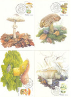 2022. Moldova, Mushrooms Of Moldova, 4 Maxicards,  Mint/** - Moldova