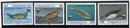 Turkmenistan. 1993 WWF (Caspian Seals). 4v. - Turkmenistán