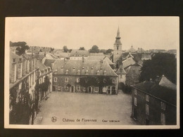 FLORENNES LE CHÂTEAU « COUR INTÉRIEURE 1947 « B.L - Florennes