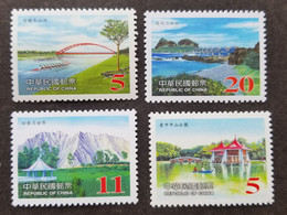 Taiwan Scenery 2003 Tourism Bridge Boat Mountain Beach Park Bridges (stamp) MNH - Unused Stamps