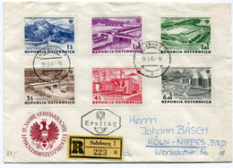 AUSTRIA 1962 Electricity Industry FDC.  Michel 1103-08 - Cartas & Documentos