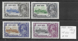 Hong Kong 1935 - Michel 132-135 (* MH ) - Unused Stamps